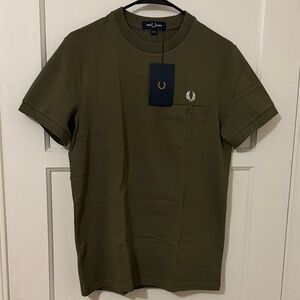 NWT Fred Perry Pocket Detail Piqué T-Shirt
